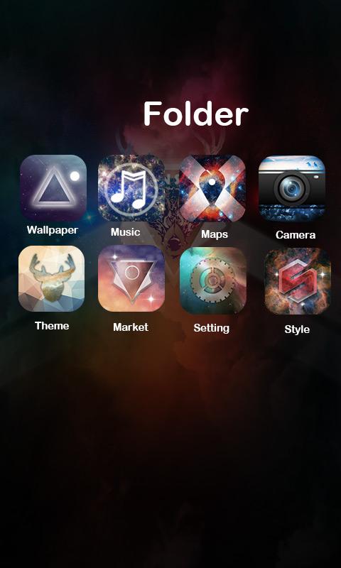 Twin stars Go Launcher Theme Screen 3