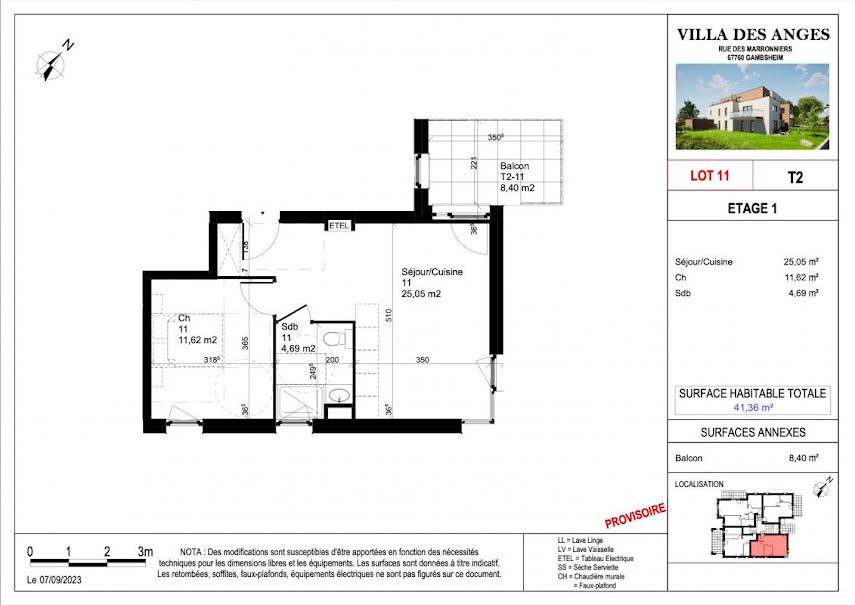 Vente appartement 2 pièces 41 m² à Gambsheim (67760), 165 000 €