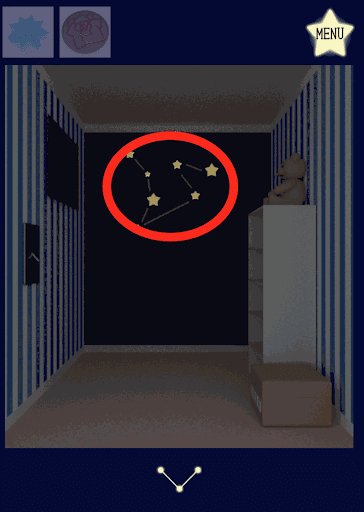 Stargazer_隠し部屋_壁面の星座を確認