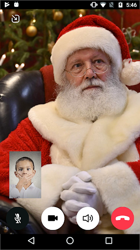 Screenshot Video call Santa prank