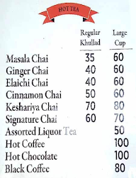 Tea Junction menu 1