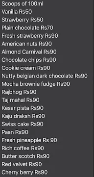 Havmor's Chocolate menu 6