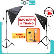 Đèn Chụp Ảnh Sản Phẩm, Bộ Đèn Softbox Studio Hỗ Trợ Quay Phim, Chụp Hình Quần Áo, Livestream, Tiktok - Hohi Decor