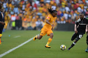 Siphiwe Tshabalala of Kaizer Chiefs and Mpho Makola during the Absa Premiership match between Kaizer Chiefs and Orlando Pirates at FNB Stadium on October 21, 2017 in Johannesburg, South Africa. 