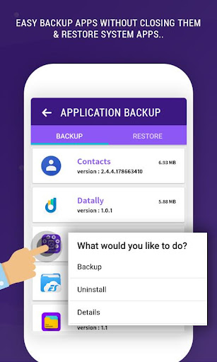 Easy Backup Manager  Restore