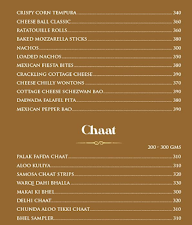 The Fussion House menu 1