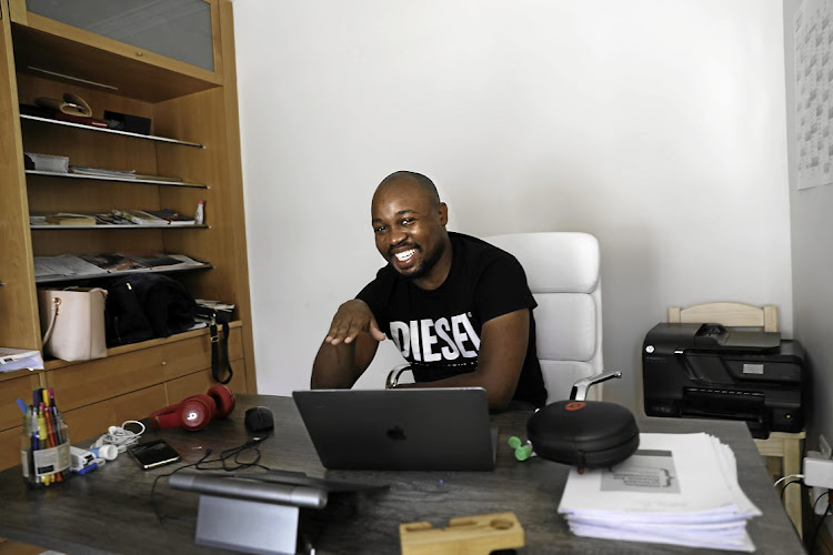 During the lockdown Valoyi is working from a temporary office in his home in Bryanston, Johannesburg.