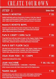 Pedro's menu 1