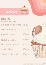 Cakex.Co menu 1