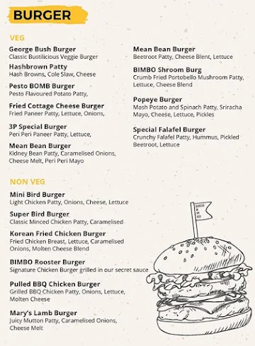 BIMBOX - Burger In My Box menu 