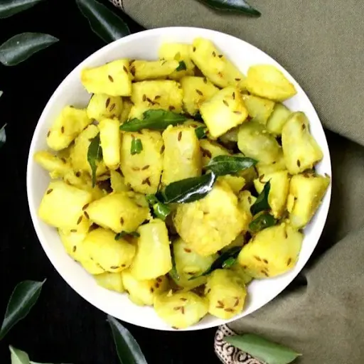 Jeera Aloo With Curd