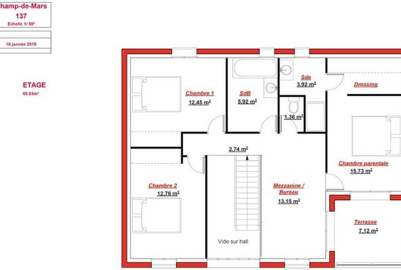  Vente Terrain + Maison - Terrain : 550m² - Maison : 137m² à La Celle-Saint-Cloud (78170) 