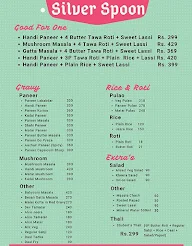 Silver Spoon menu 1