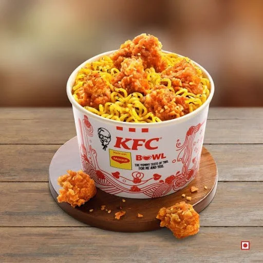 Chicken Popcorn Maggi Bowl