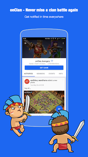 ดาวน์โหลด onClan - เพิ่มเติม เกม เพื่อนเพิ่มขึ้น รุ่น 2.0 สำหรับ Android