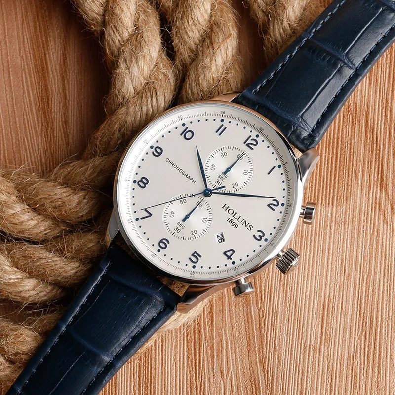 Herren Multifunktions-Quarzuhr Präzision am Handgelenk Stilvolles Design mit Chronograph, Datum und Wasserdichtigkeit Perfekt für Alltag und mehr