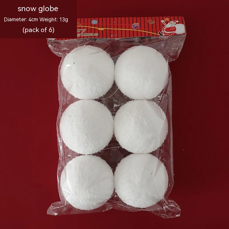 Weihnachtsschmuck Schneebälle aus reinweißem Schaumstoff Für eine leichte und elegante Weihnachtsdekoration. Verschönere dein Zuhause!