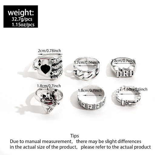 Title 1, New Personality Fashion Ring for Women, a styli...