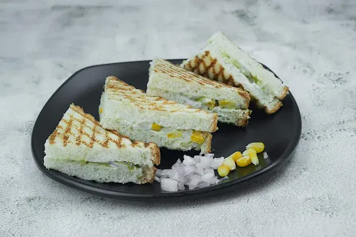 Cheese Corn Onion Grilled Sandwich