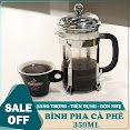 Bình Pha Cafe, Pha Trà Chuẩn Kiểu Pháp. Bình Cafe Để Bàn 350Ml(Miễn Phí Vận Chuyển)