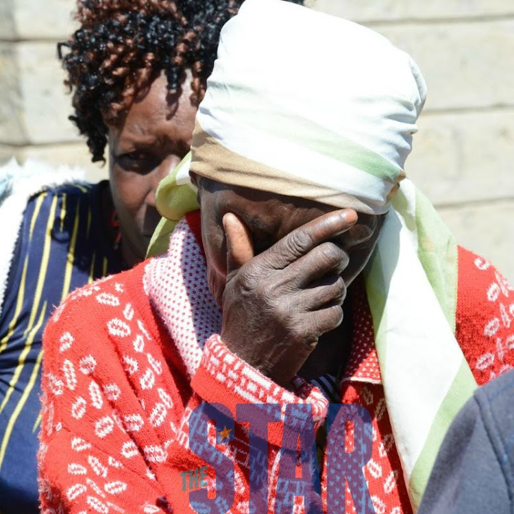 Victims of the Solai dam tragedy at the Naivasha law courts on Monday, February 3, 2020.