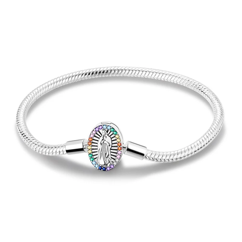 Damen Kupferplattiertes Palmauge Sicherheitskette Schlangenknochen Armband, schützt Ihre Handgelenke stilvoll.