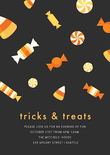 Tricks & Treats - Halloween template