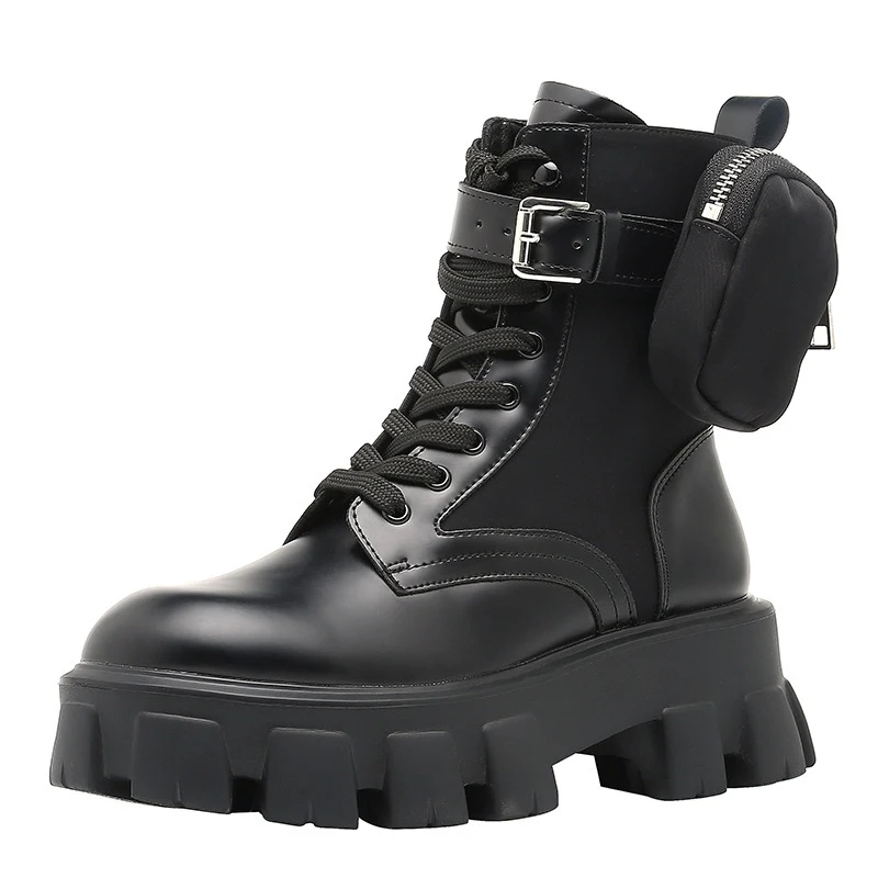 Botas Martin Gruesas con Suela Retro Estilo Británico para Fans, Comodidad y Moda Clásica, Perfectas para Cualquier Look.