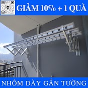 Giàn Phơi Thông Minh Xếp Ngang Nhôm Dày Cao Câp, Bảo Hành 5 Năm