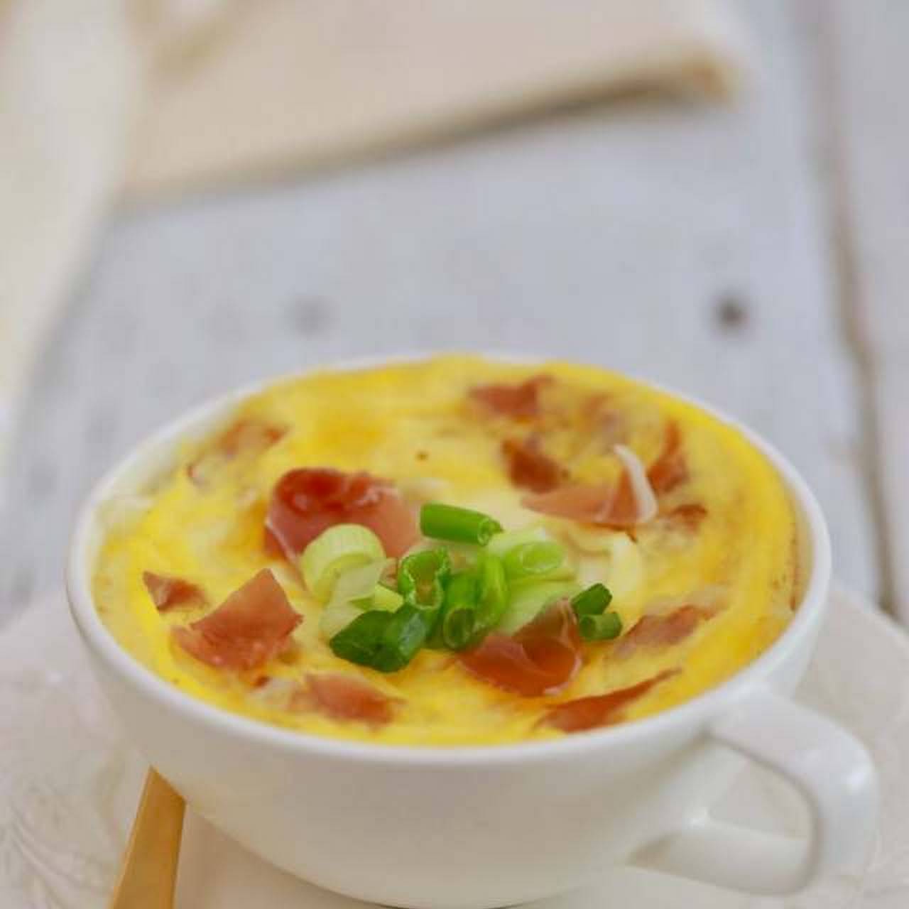 Microwave Cheddar & Bacon Muffin in a Mug - Gemma's Bigger Bolder Baking