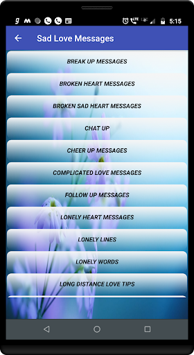 Screenshot Broken Heart Sad Love Messages