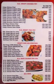 B S Crispy Chicken Corner menu 1