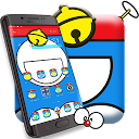 blue cat launcher theme&blue cute cat the 1.1.12 تنزيل