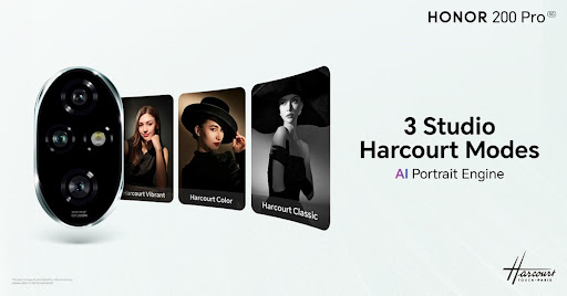 The Honor 200 Pro includes three Harcourt modes.