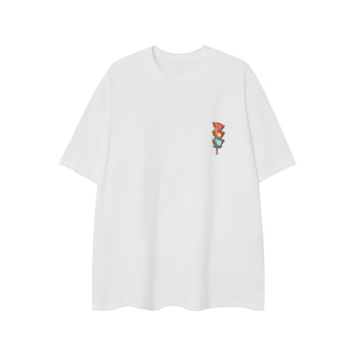 Title 12, Summer Casual Three-color Love Graffiti Short S...