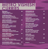 Ohri's Silver Metro menu 4