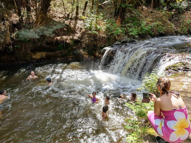 Kerosene Creek Hot Springs and Waterfall