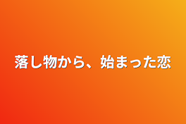 落し物から、始まった恋