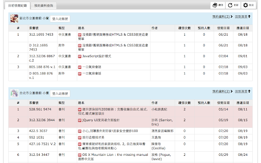 圖書館多重帳戶登入