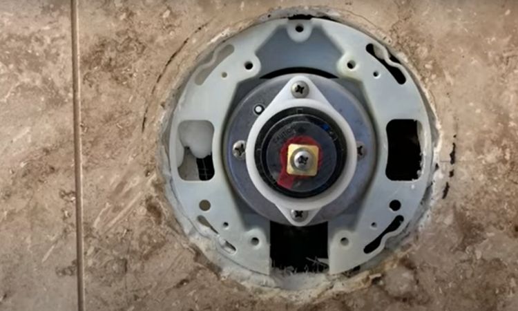 adjust the mixing valve