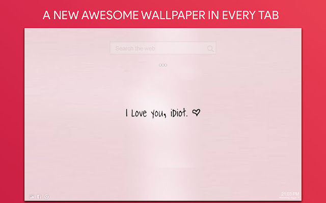 I Love You Wallpaper HD Custom New Tab