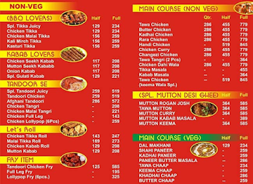 Goldy Gulati Take Away menu 