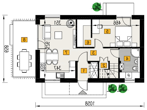 Przebojowy B3 - A111b+AR3 - Rzut parteru