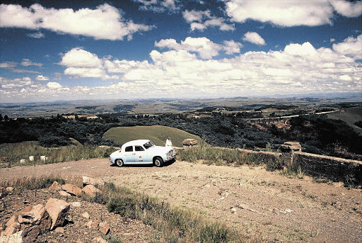 PARKING OFF: The Windy Corner lookout point on Van Reenen's pass Picture: PATRICK COYNE