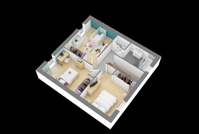  Vente Terrain + Maison - Terrain : 850m² - Maison : 90m² à SAINT COLOMBAN (44310) 