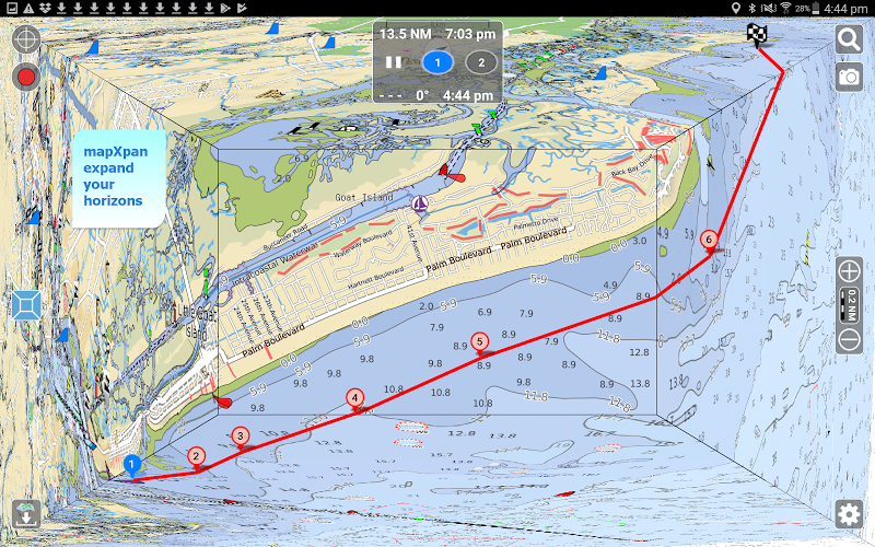 Скриншот Aqua Map Marine - Boating GPS