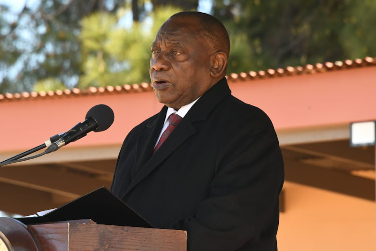 President Cyril Ramaphosa officiated at the National Rural Youth Service Corps passing-out parade at Duttonar Military Base in Nigel, Gauteng on Wednesday.