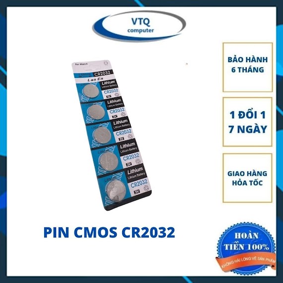 Pin Cmos Lithium 3V Cr2032 - Dùng Cho Main Máy Tính, Cân Tiểu Ly, Cân Sức Khỏe