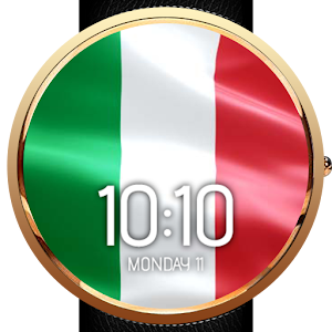 Animated Italy Flag Watch Face