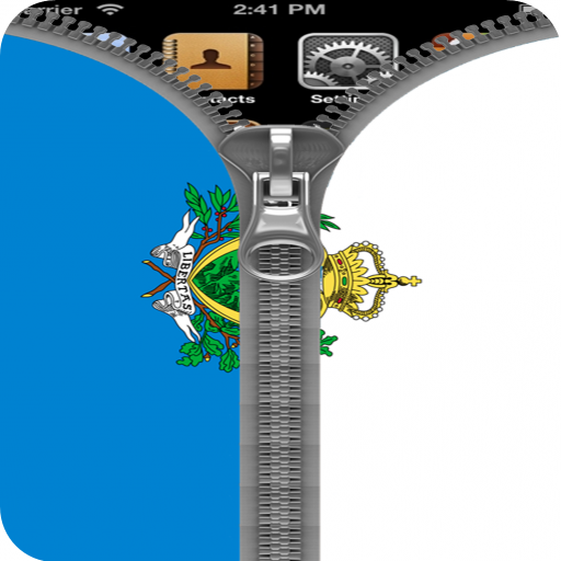 San Marino Flag Zipper Lock